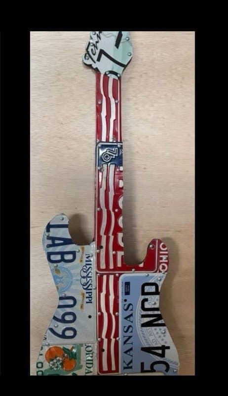 Guitar License Plate