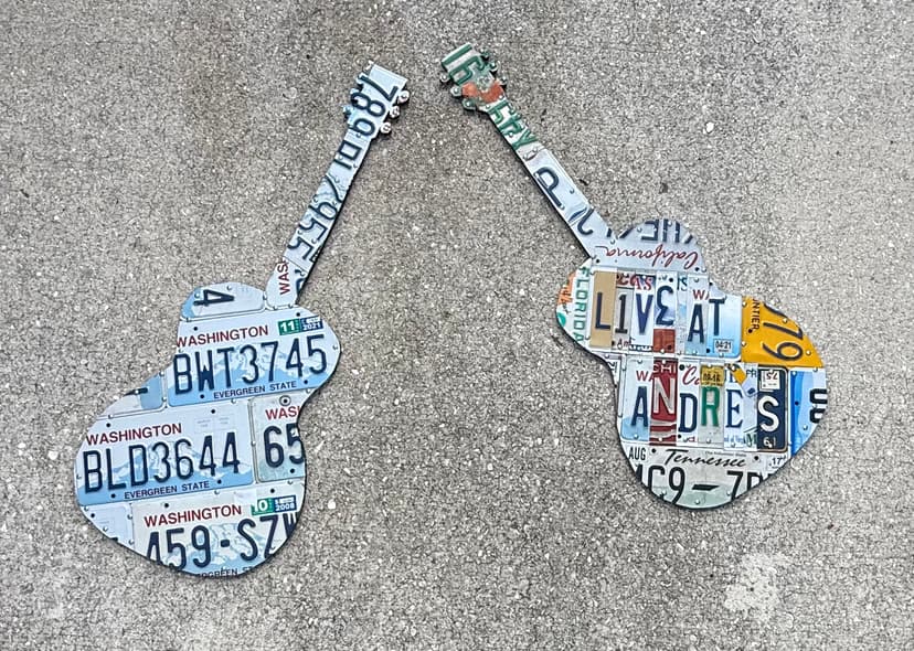 Dual Guitar Wall Art