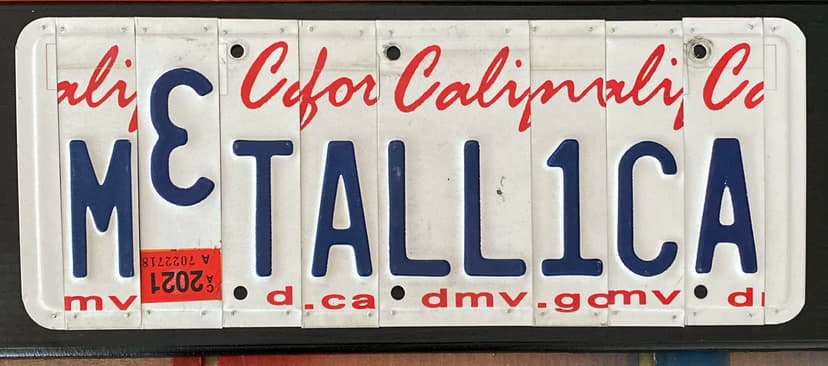 Band Name Plate Sign