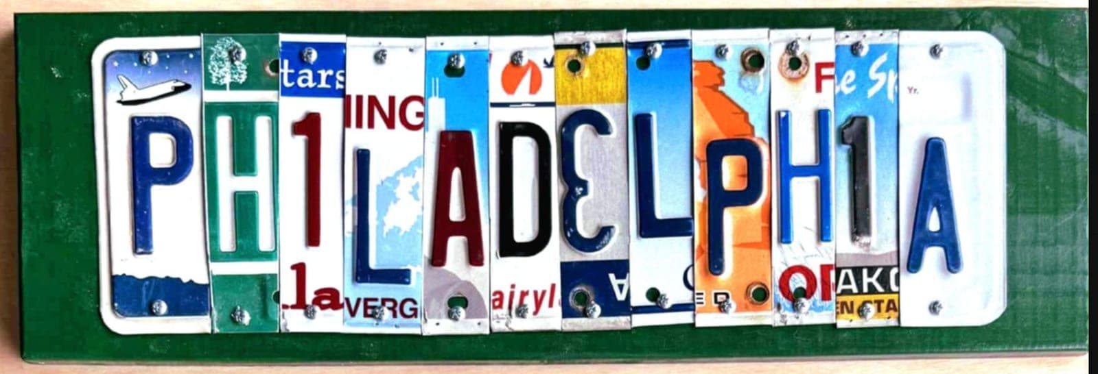 PHILADELPHIA Name Plate License Plate Art