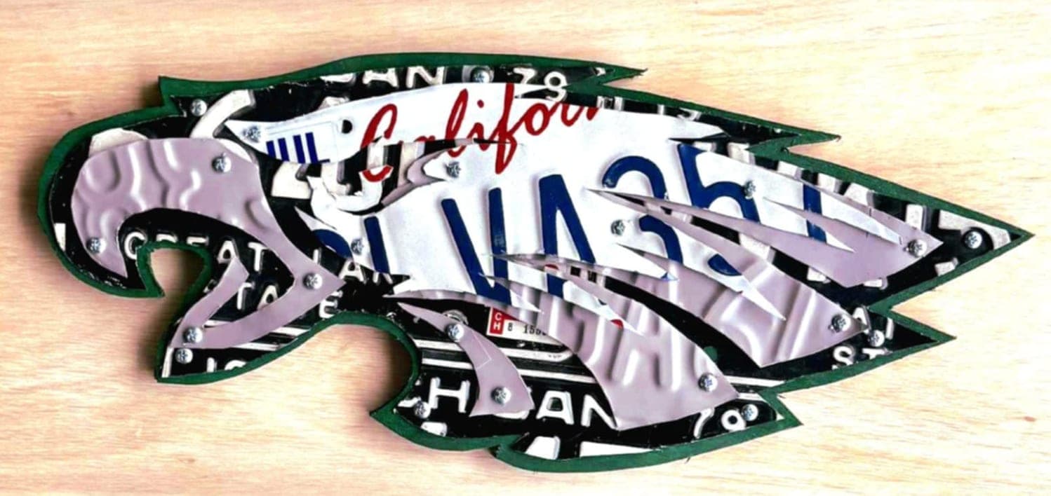 Philadelphia Eagles License Plate Art