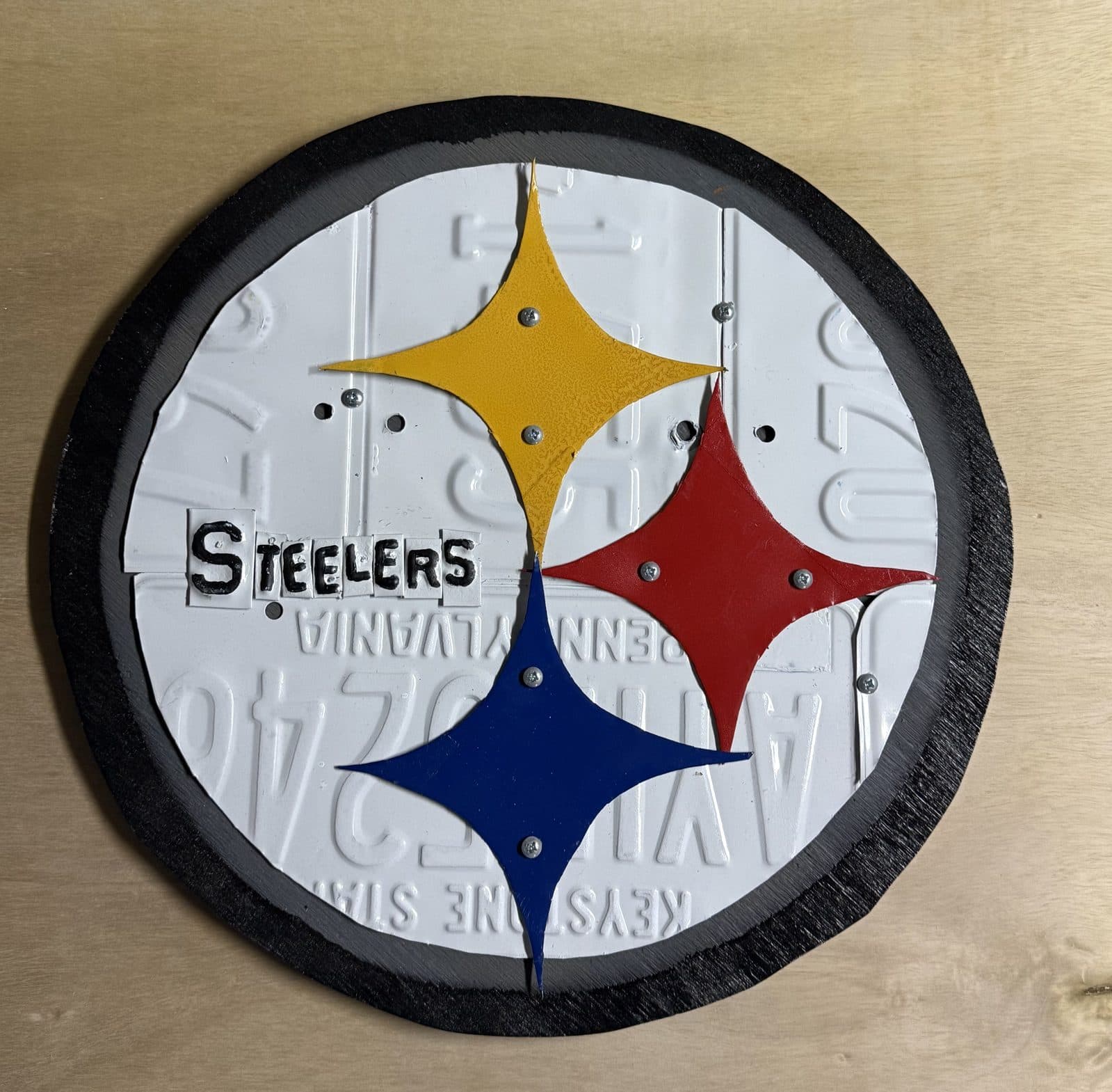 Pittsburgh Steelers License Plate Art